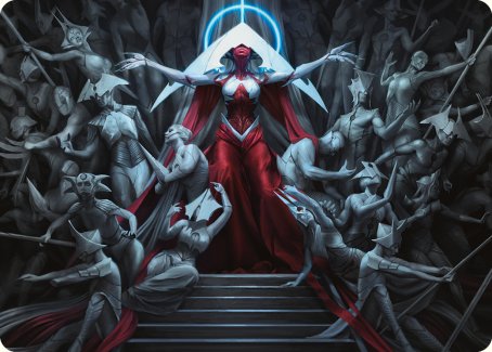 Elesh Norn, Mother of Machines Art Card [Phyrexia: All Will Be One Art Series] | Yard's Games Ltd