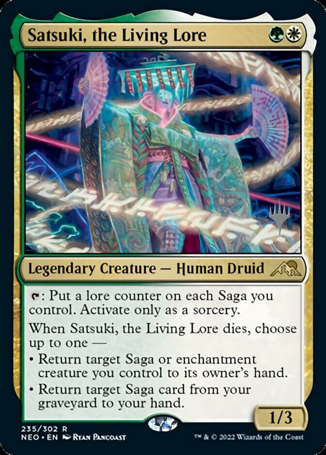 Satsuki, the Living Lore (Promo Pack) [Kamigawa: Neon Dynasty Promos] | Yard's Games Ltd