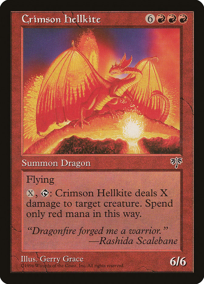 Crimson Hellkite [Mirage] | Yard's Games Ltd