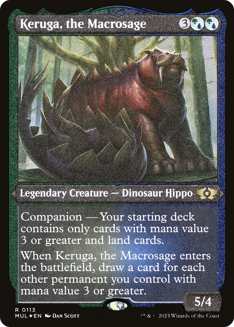 Keruga, the Macrosage (Foil Etched) [Multiverse Legends] | Yard's Games Ltd