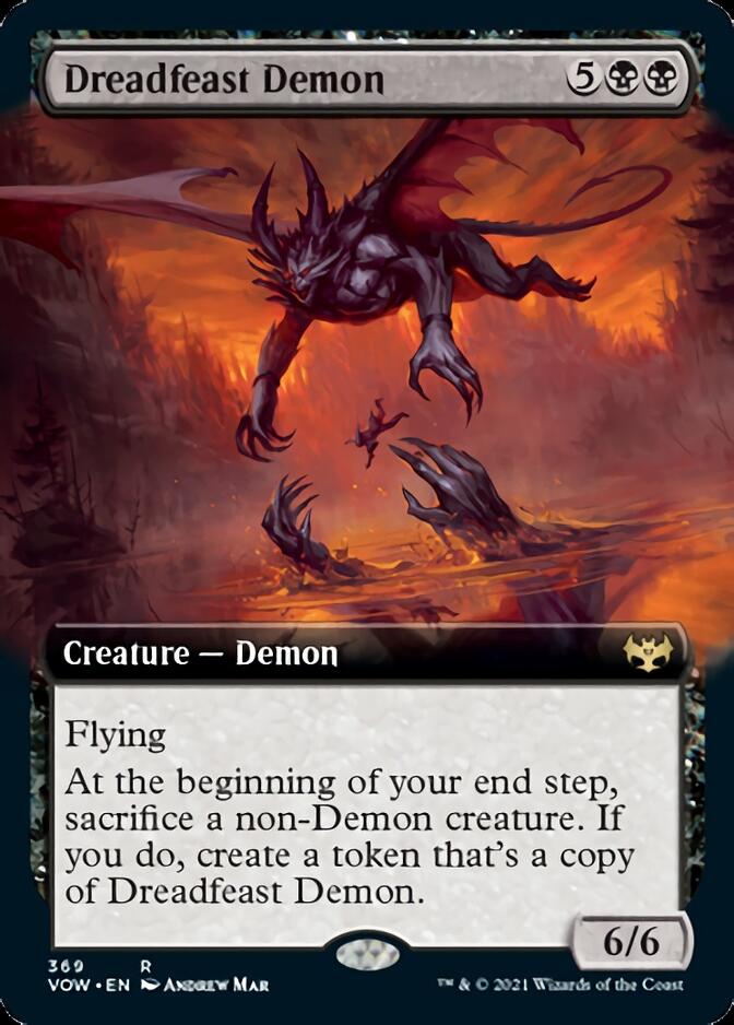 Dreadfeast Demon (Extended Art) [Innistrad: Crimson Vow] | Yard's Games Ltd