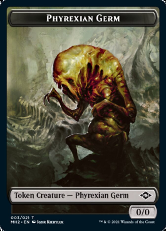 Phyrexian Germ // Treasure (21) Double-Sided Token [Modern Horizons 2 Tokens] | Yard's Games Ltd