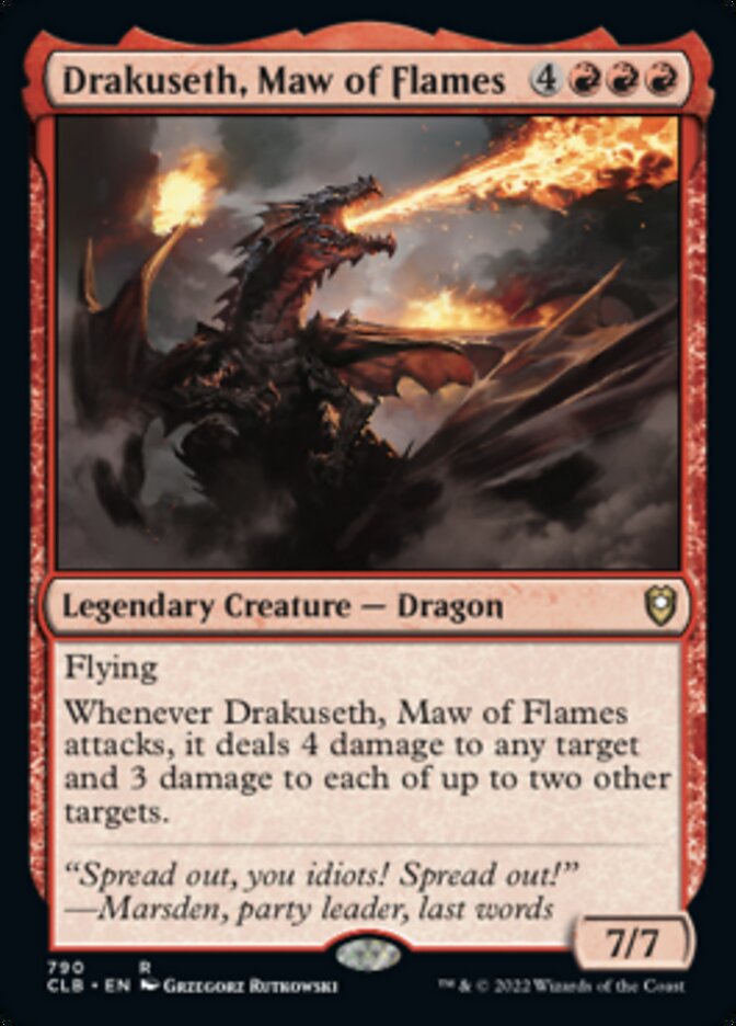 Drakuseth, Maw of Flames [Commander Legends: Battle for Baldur's Gate] | Yard's Games Ltd