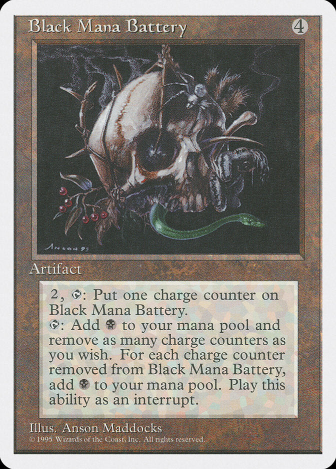 Black Mana Battery [Fourth Edition] | Yard's Games Ltd