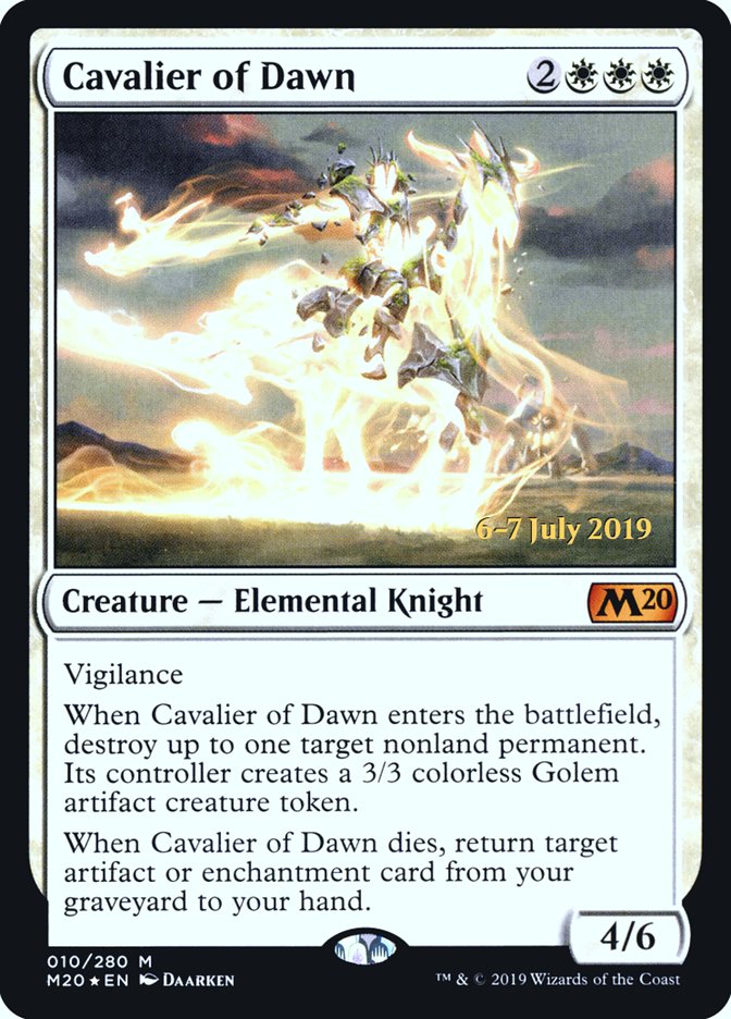 Cavalier of Dawn [Core Set 2020 Prerelease Promos] | Yard's Games Ltd