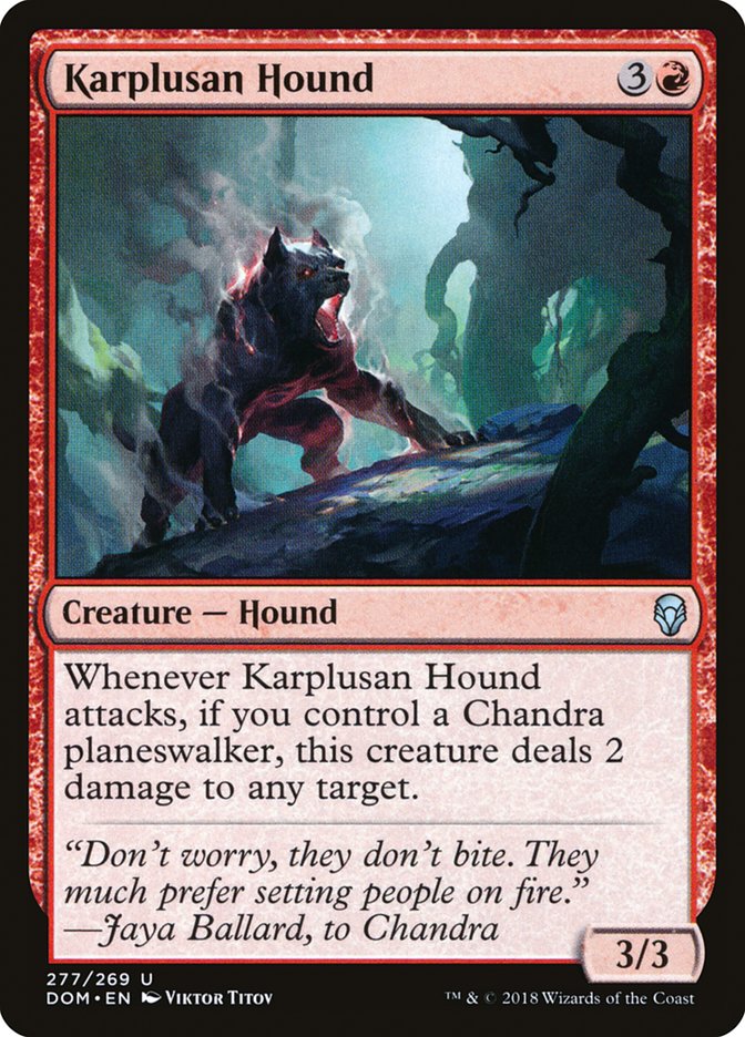 Karplusan Hound [Dominaria] | Yard's Games Ltd