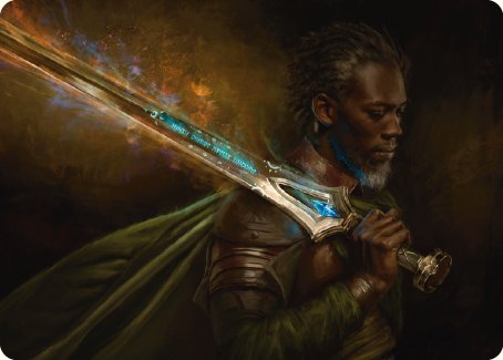 Anduril, Flame of the West Art Card [The Lord of the Rings: Tales of Middle-earth Art Series] | Yard's Games Ltd