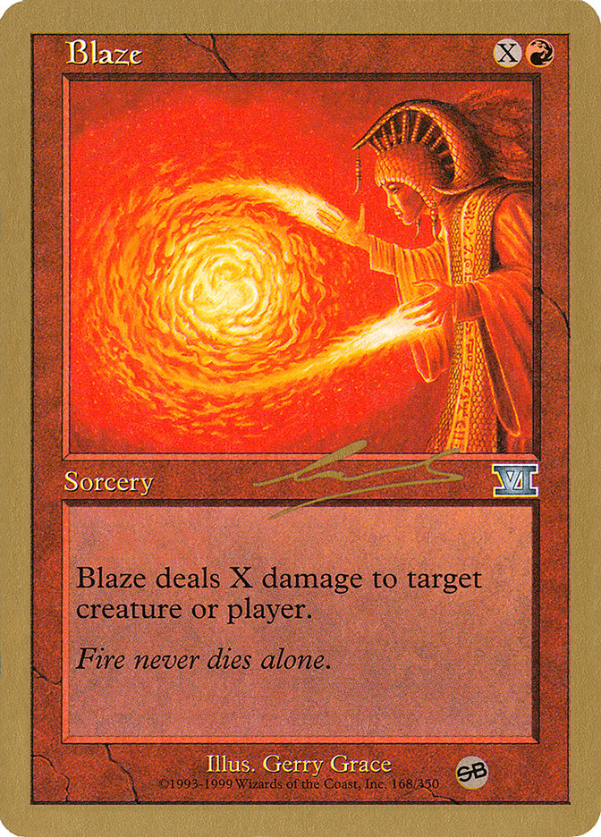 Blaze (Nicolas Labarre) [World Championship Decks 2000] | Yard's Games Ltd