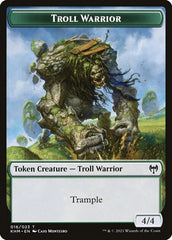 Elf Warrior // Troll Warrior Double-Sided Token [Kaldheim Tokens] | Yard's Games Ltd