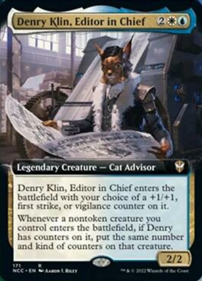 Denry Klin, Editor in Chief (Extended Art) [Streets of New Capenna Commander] | Yard's Games Ltd