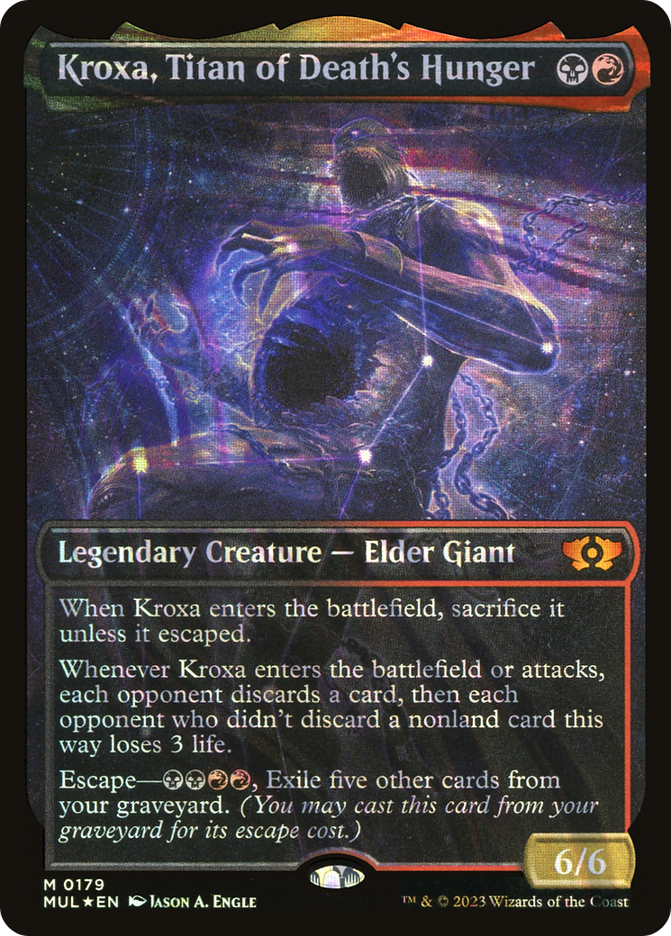 Kroxa, Titan of Death's Hunger (Halo Foil) [Multiverse Legends] | Yard's Games Ltd