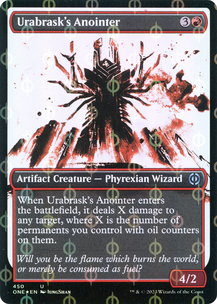 Urabrask's Anointer (Showcase Ichor Step-and-Compleat Foil) [Phyrexia: All Will Be One] | Yard's Games Ltd