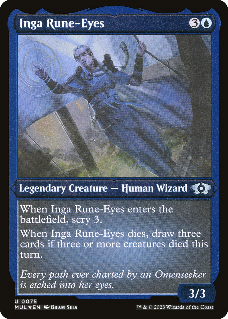 Inga Rune-Eyes (Foil Etched) [Multiverse Legends] | Yard's Games Ltd