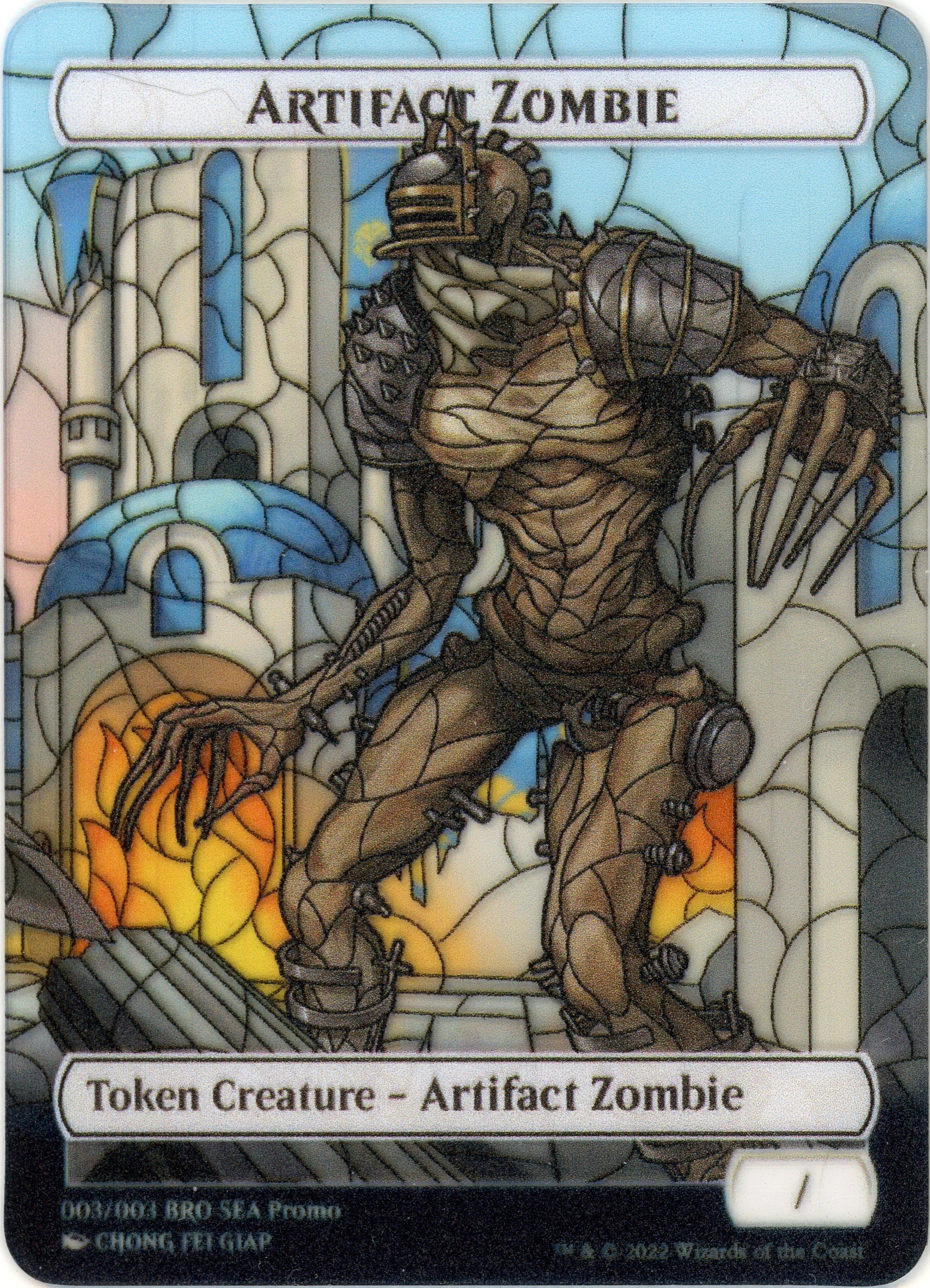 Artifact Zombie Token (SEA Exclusive) [The Brothers' War Tokens] | Yard's Games Ltd