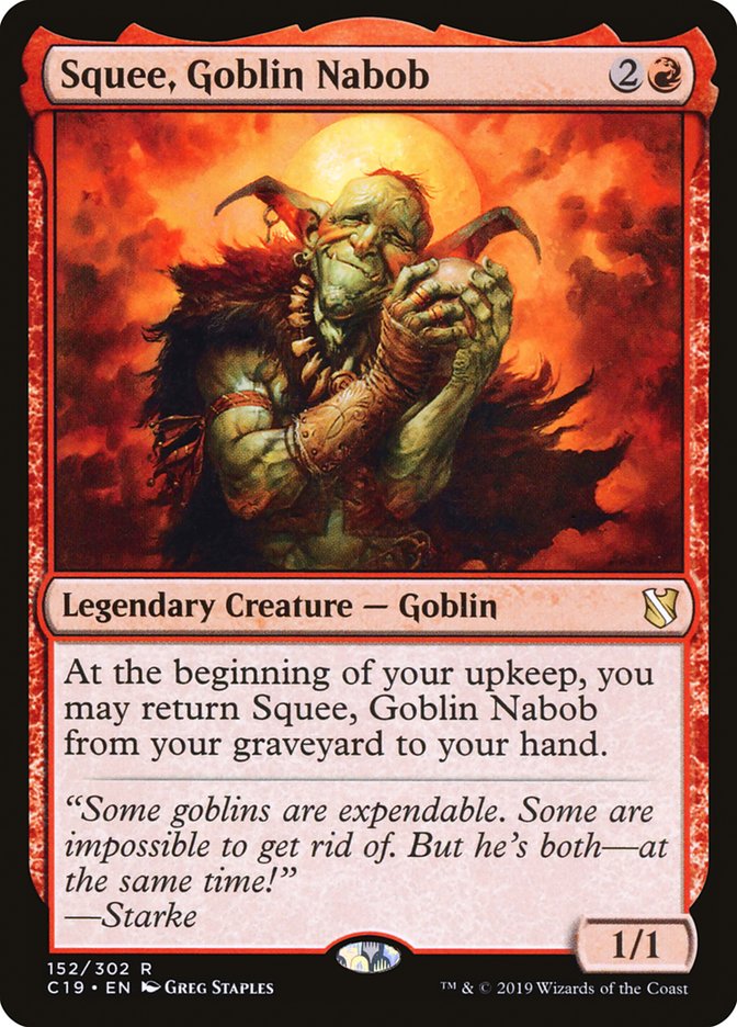 Squee, Goblin Nabob [Commander 2019] | Yard's Games Ltd