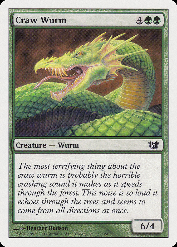 Craw Wurm [Eighth Edition] | Yard's Games Ltd