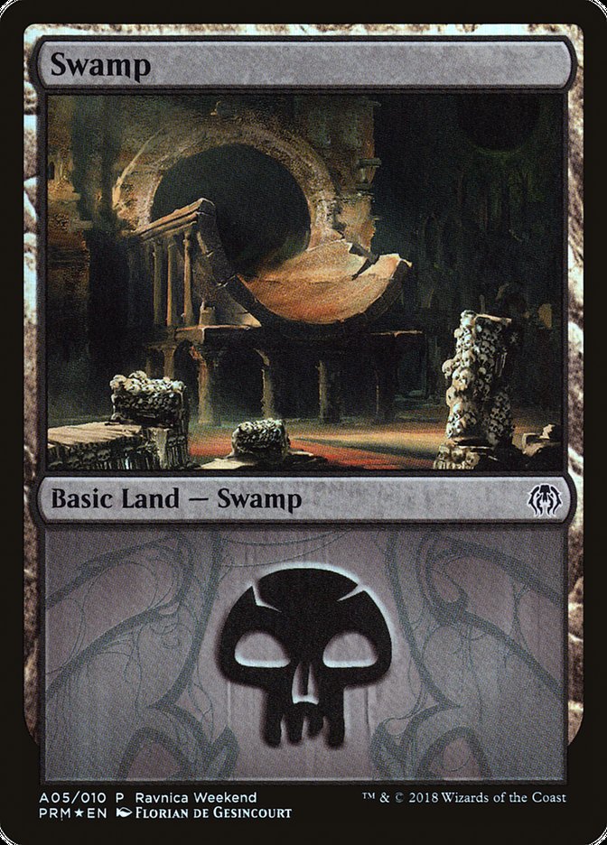 Swamp (A05) [Ravnica Allegiance Ravnica Weekend] | Yard's Games Ltd