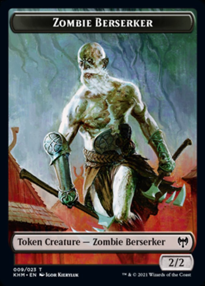 Zombie Berserker Token [Kaldheim Tokens] | Yard's Games Ltd