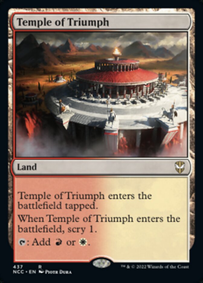 Temple of Triumph [Streets of New Capenna Commander] | Yard's Games Ltd