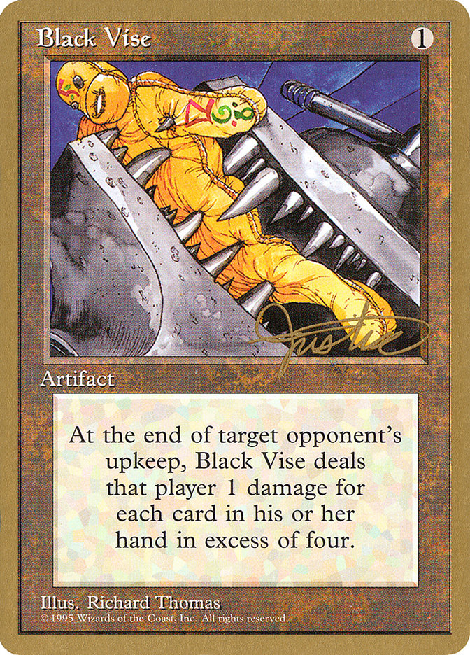 Black Vise (Mark Justice) [Pro Tour Collector Set] | Yard's Games Ltd