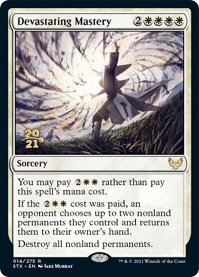 Devastating Mastery [Strixhaven: School of Mages Prerelease Promos] | Yard's Games Ltd