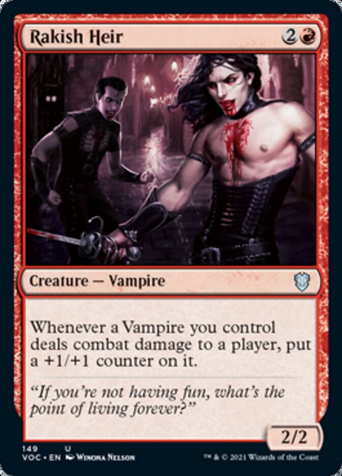 Rakish Heir [Innistrad: Crimson Vow Commander] | Yard's Games Ltd