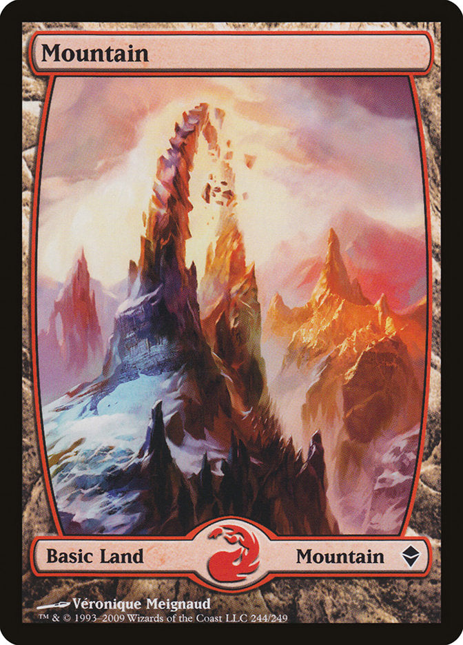 Mountain (244) [Zendikar] | Yard's Games Ltd