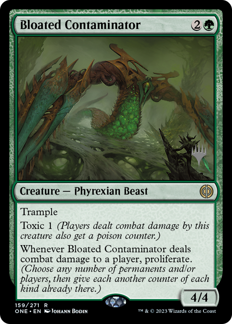 Bloated Contaminator (Promo Pack) [Phyrexia: All Will Be One Promos] | Yard's Games Ltd