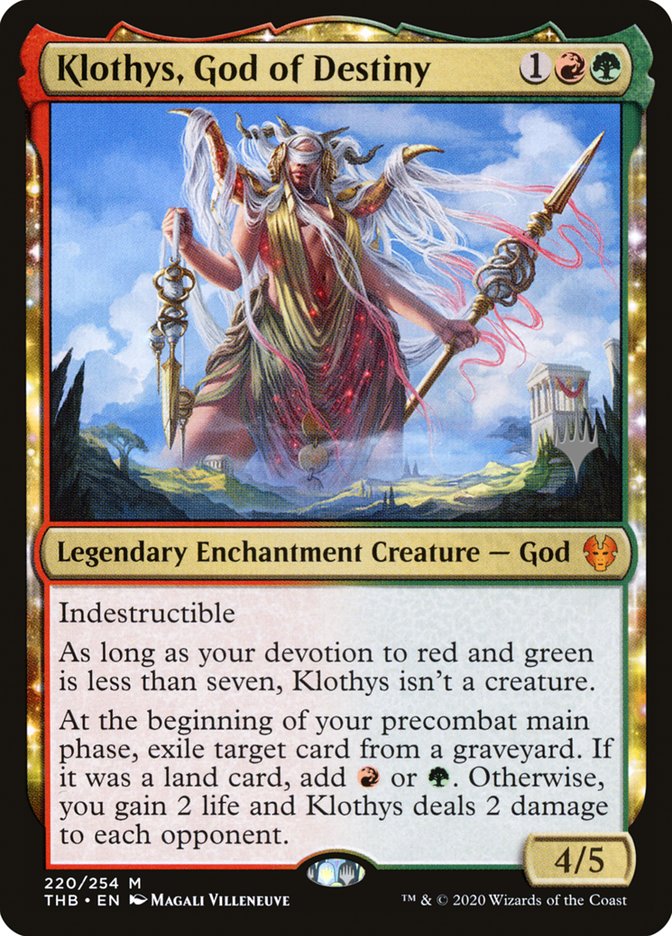 Klothys, God of Destiny (Promo Pack) [Theros Beyond Death Promos] | Yard's Games Ltd