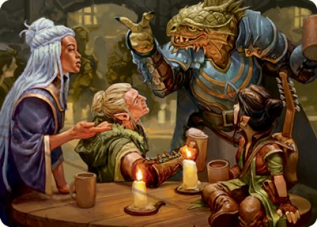 You Meet in a Tavern Art Card [Dungeons & Dragons: Adventures in the Forgotten Realms Art Series] | Yard's Games Ltd