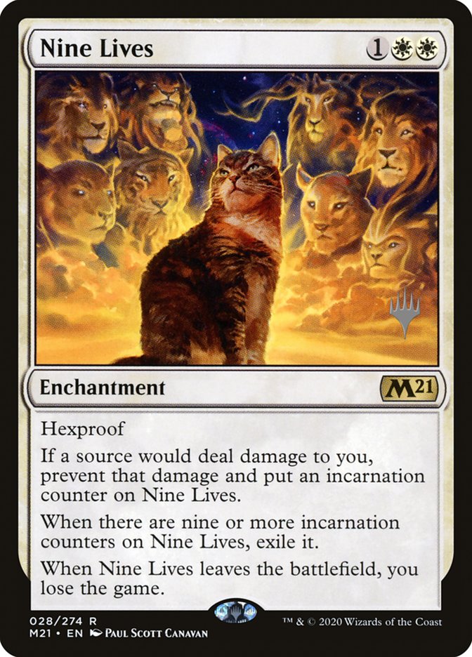 Nine Lives (Promo Pack) [Core Set 2021 Promos] | Yard's Games Ltd