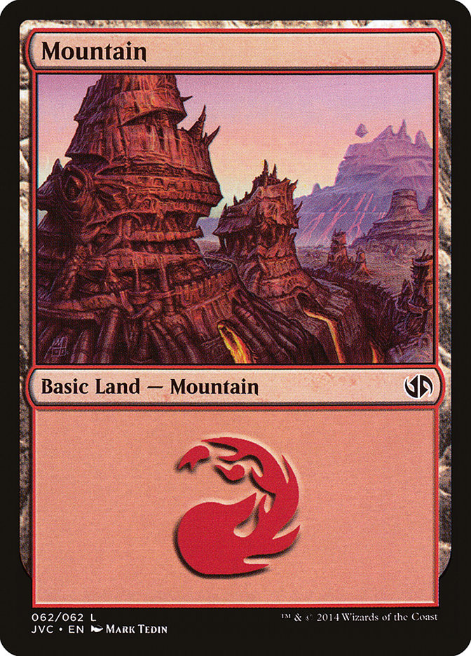 Mountain (62) [Duel Decks Anthology] | Yard's Games Ltd