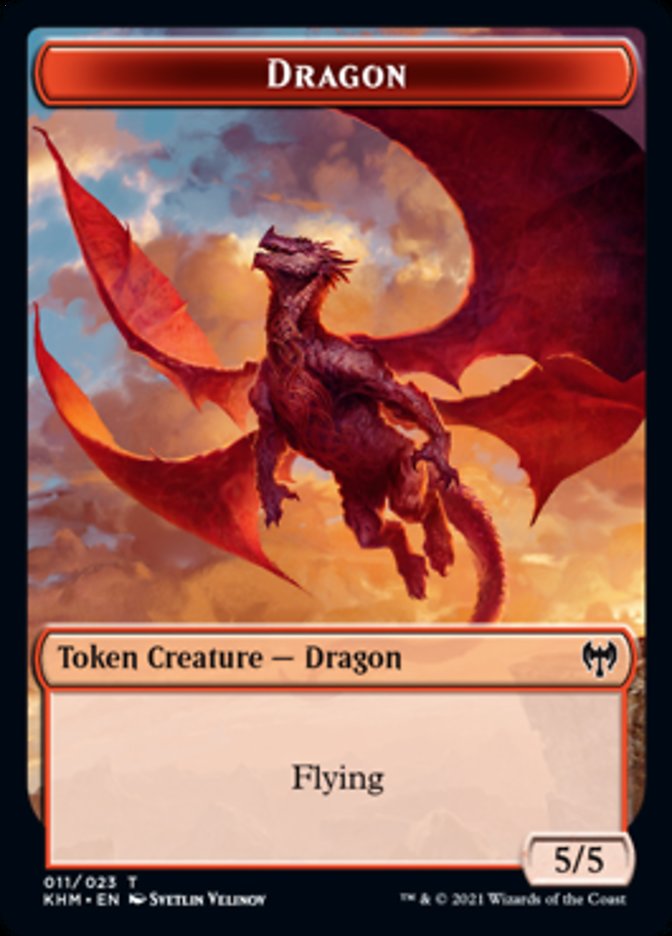 Dragon Token [Kaldheim Tokens] | Yard's Games Ltd