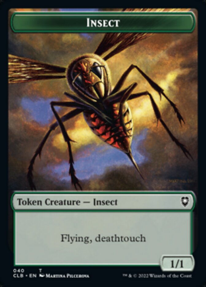 Spider // Insect Double-Sided Token [Commander Legends: Battle for Baldur's Gate Tokens] | Yard's Games Ltd