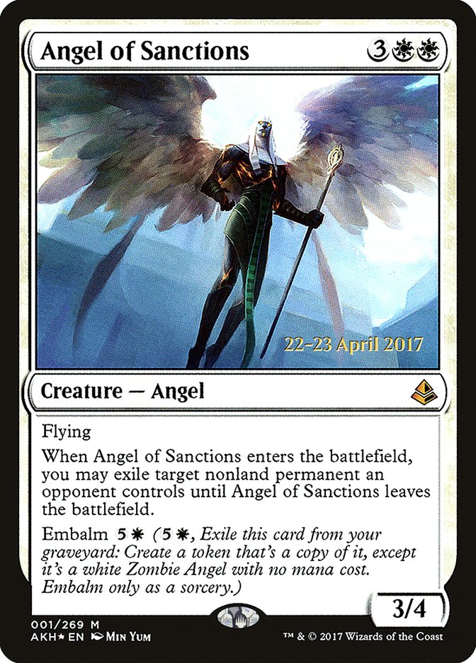 Angel of Sanctions [Amonkhet Prerelease Promos] | Yard's Games Ltd