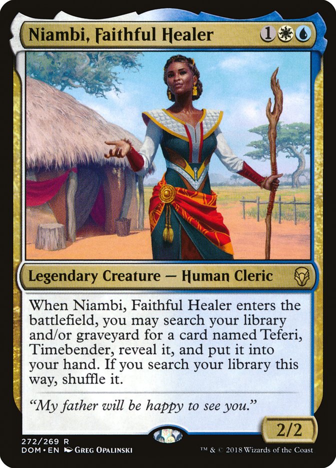 Niambi, Faithful Healer [Dominaria] | Yard's Games Ltd