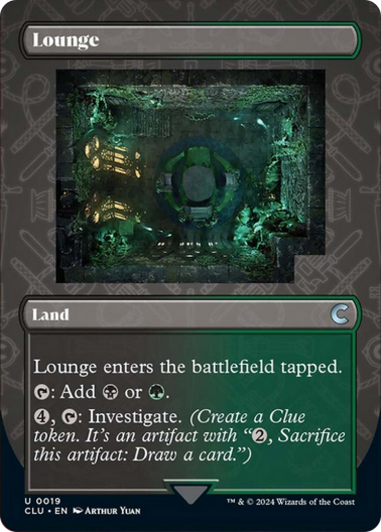 Lounge (Borderless) [Ravnica: Clue Edition] | Yard's Games Ltd