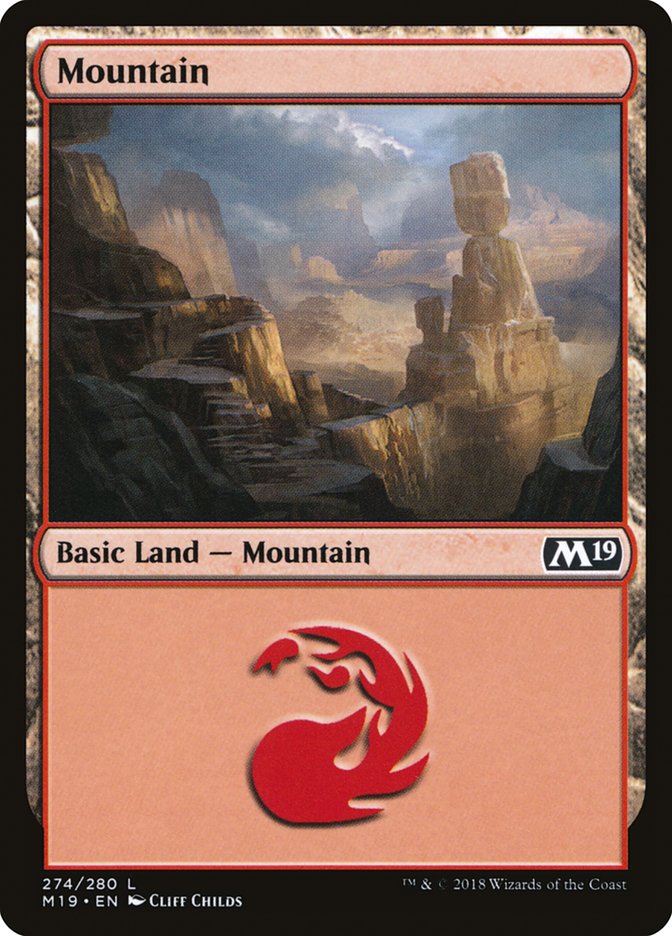 Mountain (274) [Core Set 2019] | Yard's Games Ltd