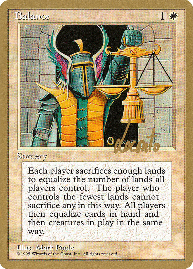 Balance (Michael Loconto) [Pro Tour Collector Set] | Yard's Games Ltd