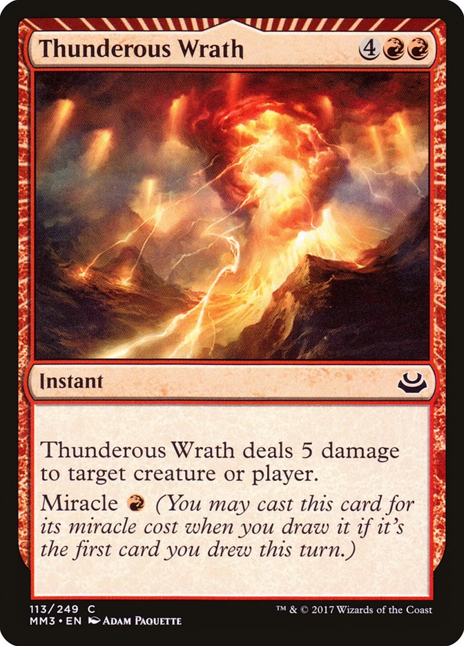 Thunderous Wrath [Modern Masters 2017] | Yard's Games Ltd