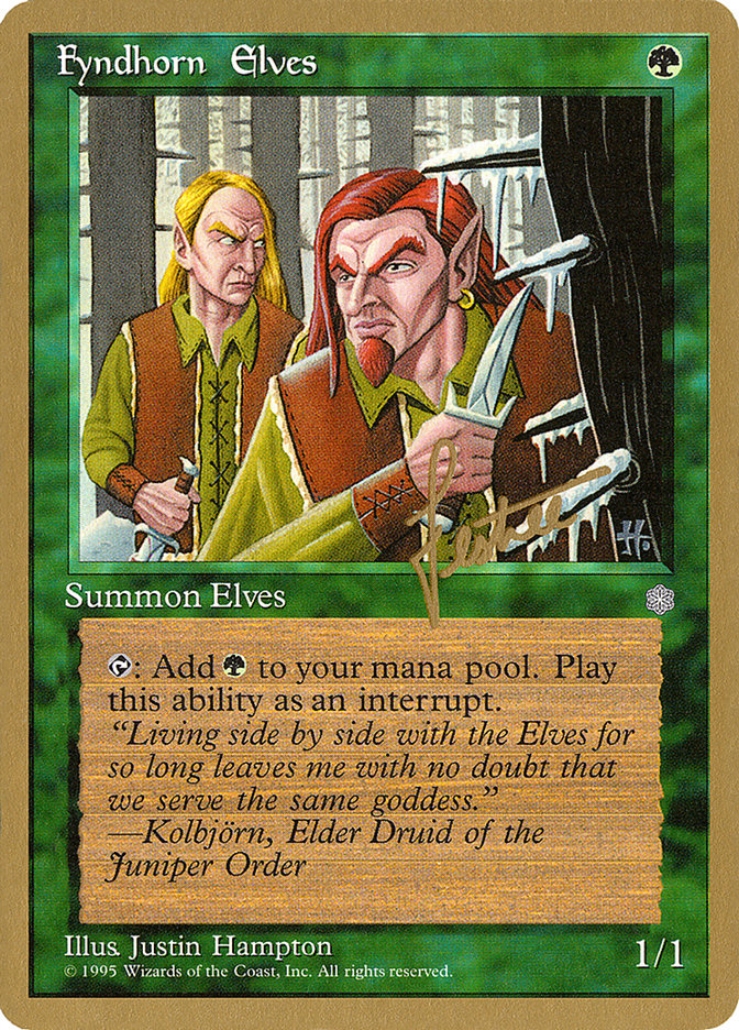 Fyndhorn Elves (Bertrand Lestree) [Pro Tour Collector Set] | Yard's Games Ltd