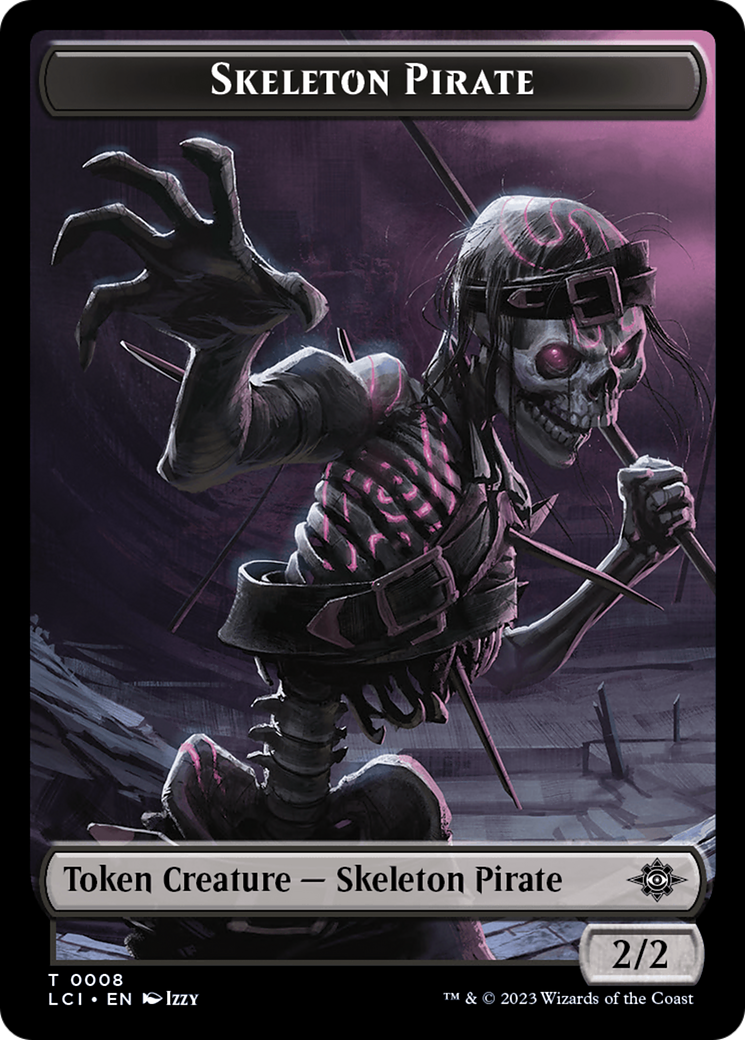 Treasure (0002) // Skeleton Pirate Double-Sided Token [Jurassic World Collection Tokens] | Yard's Games Ltd