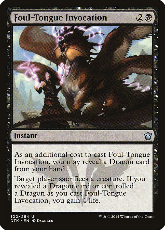 Foul-Tongue Invocation [Dragons of Tarkir] | Yard's Games Ltd