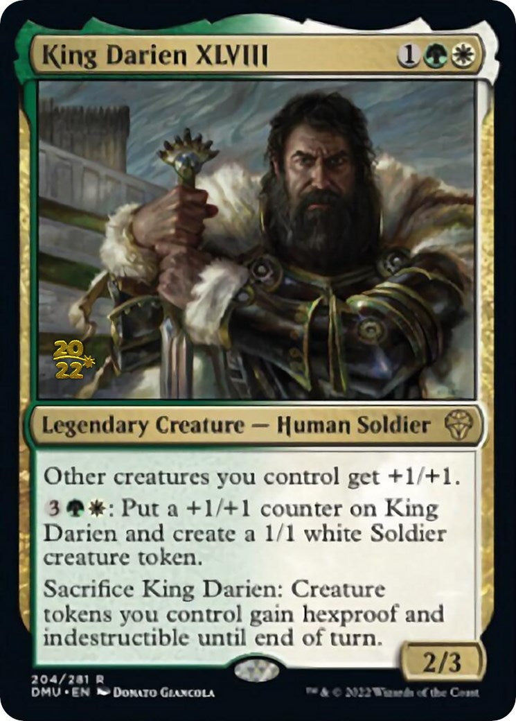 King Darien XLVIII [Dominaria United Prerelease Promos] | Yard's Games Ltd