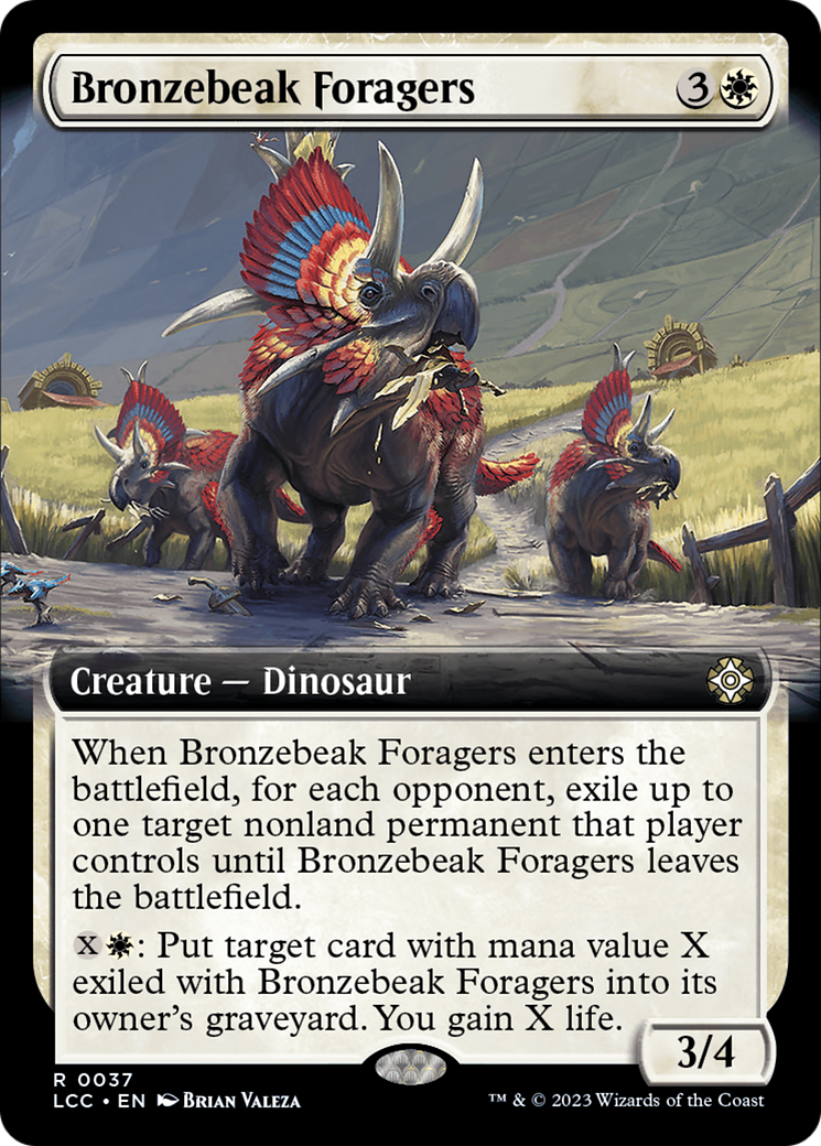 Bronzebeak Foragers (Extended Art) [The Lost Caverns of Ixalan Commander] | Yard's Games Ltd