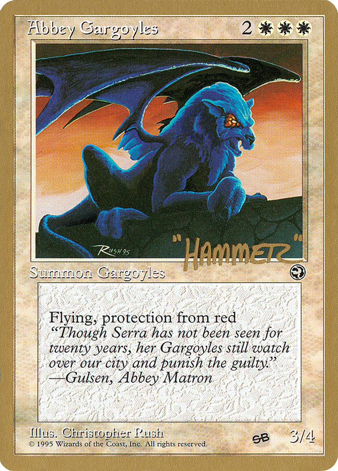 Abbey Gargoyles (Shawn "Hammer" Regnier) (SB) [Pro Tour Collector Set] | Yard's Games Ltd