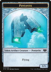 Myr // Pentavite Double-Sided Token [Commander 2014 Tokens] | Yard's Games Ltd