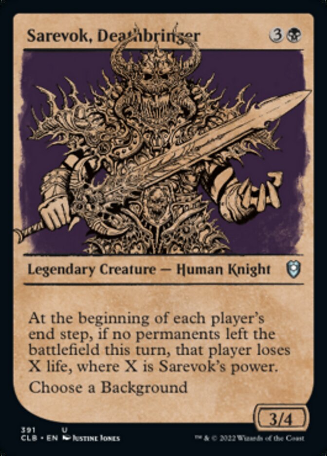 Sarevok, Deathbringer (Showcase) [Commander Legends: Battle for Baldur's Gate] | Yard's Games Ltd