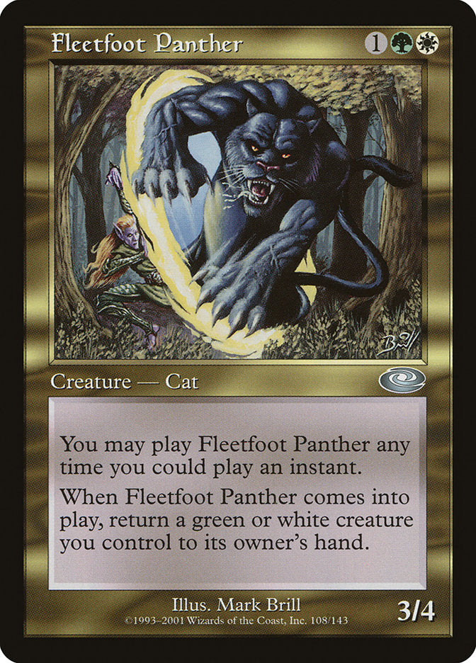 Fleetfoot Panther [Planeshift] | Yard's Games Ltd