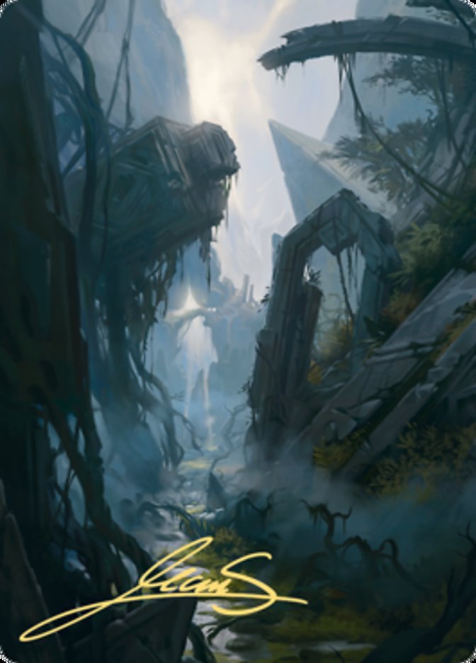 Swamp 2 Art Card (Gold-Stamped Signature) [Zendikar Rising Art Series] | Yard's Games Ltd